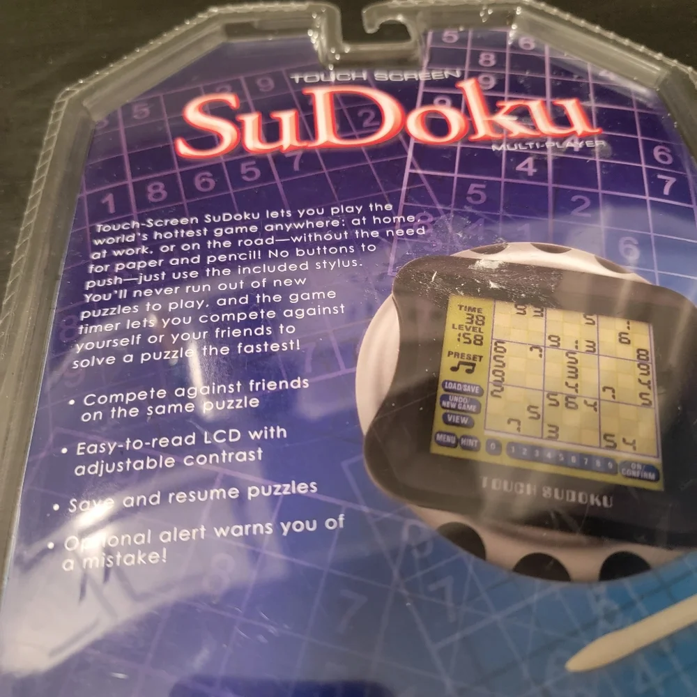 Excalibur Multi-Player Touch Screen Sudoku Electronic Handheld Game‎ New Stylus
